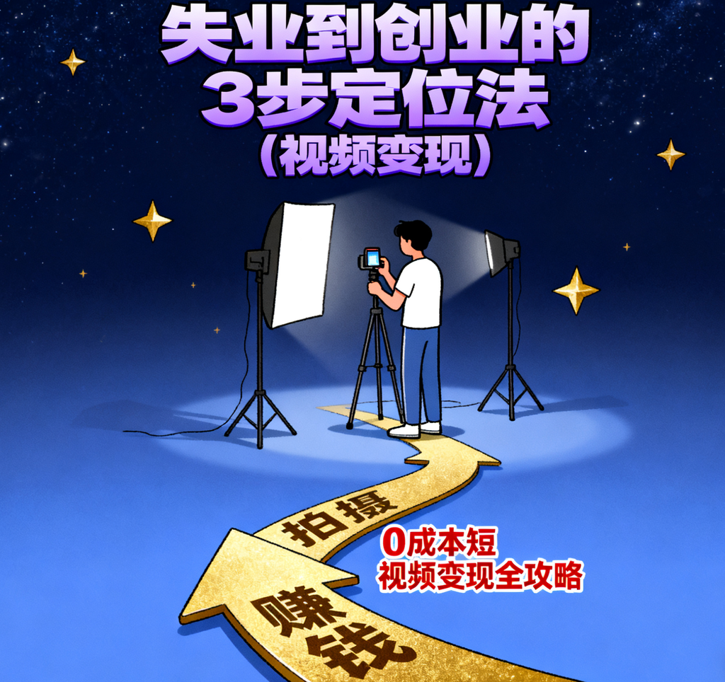 《失业到创业的 3 步定位法基础》